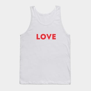 simple ,,love'' typography Tank Top